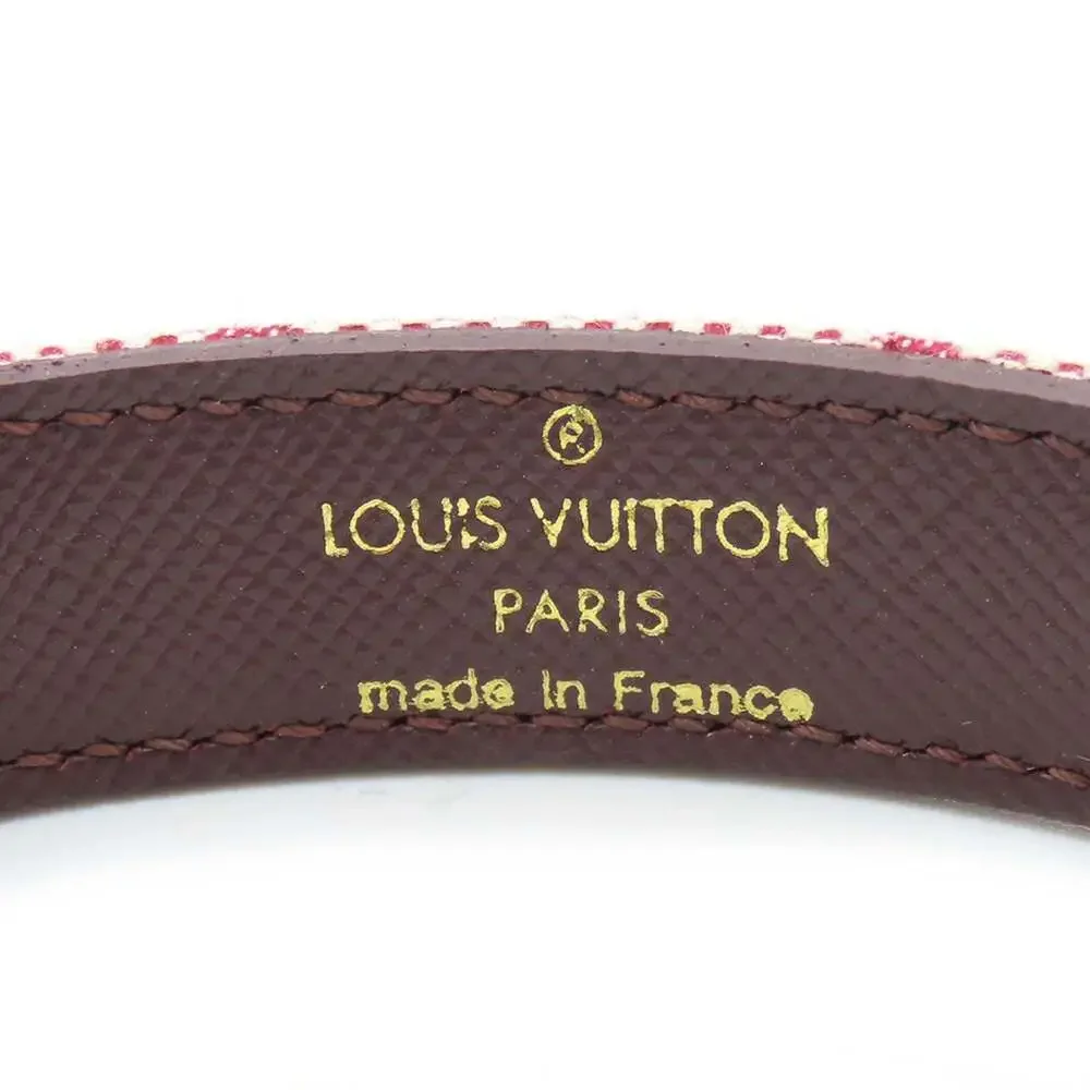 LOUIS VUITTON Pink Monogram Charm Bracelet